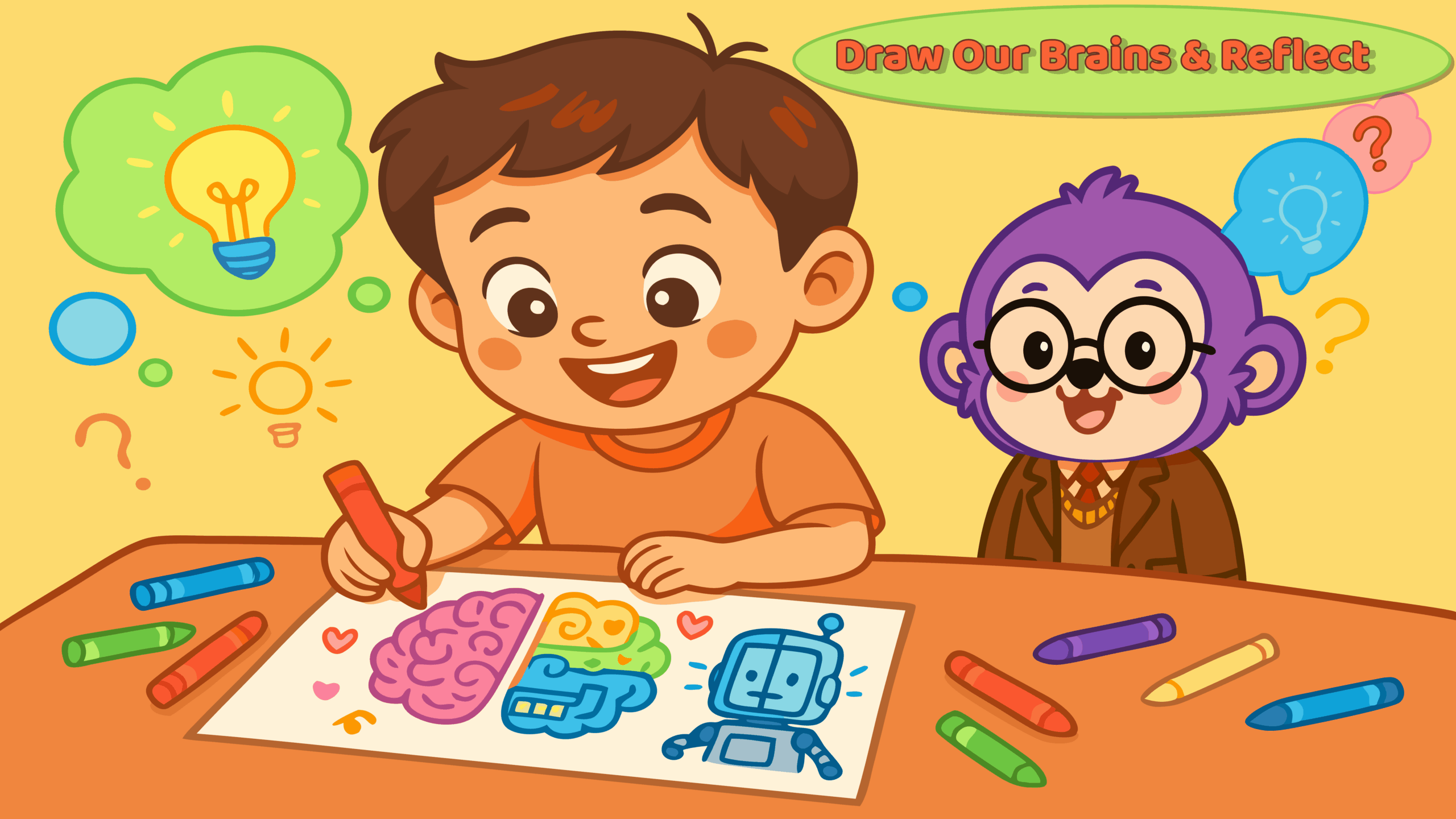 0-3:12:Draw Our Brains & Reflect