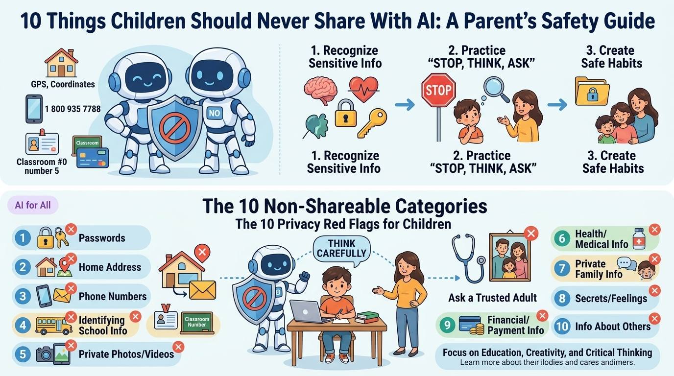 10 Things Children Should Never Share With AI: A Parent’s Safety Guide