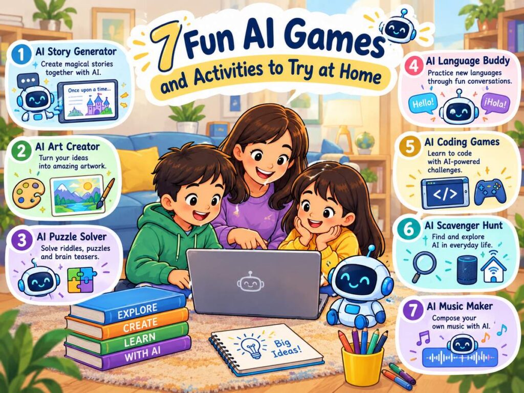 AI Games and Activities: 7 Fun, Easy Ideas to Try at Home
