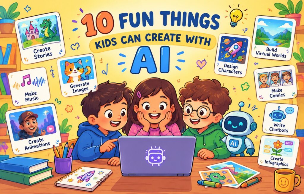 10 Fun Things Kids Can Create With AI